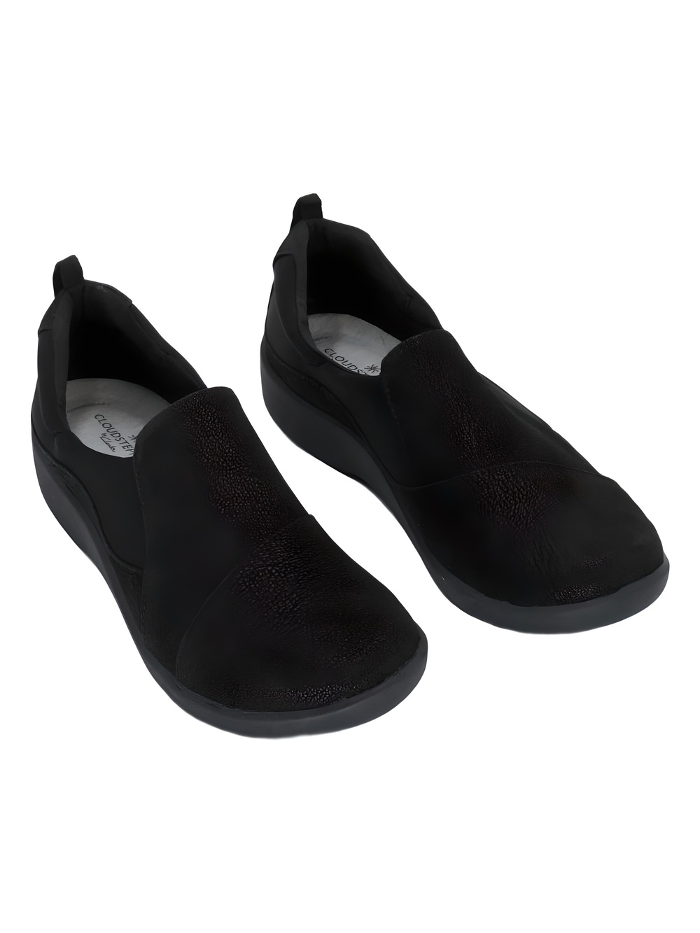 Clarks Cloudsteppers Sillian Paz Black Slip On Loafer Sneakers Size 8M